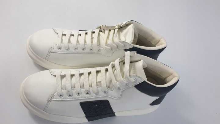 Buty Męskie GUESS Salerno Mid FM5SAM LEA12 Białe rozmiar 42