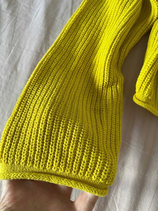 Camisola curta de malha grossa Zara amarelo-lima, 13-14 anos