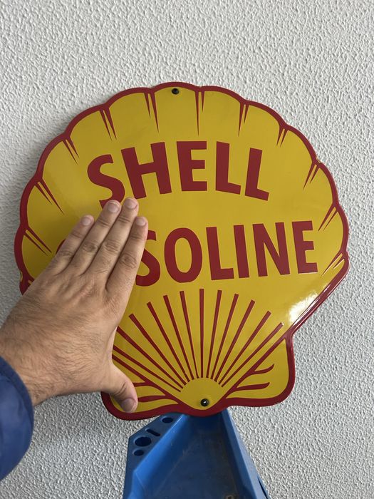 Chapa SHELL esmaltada