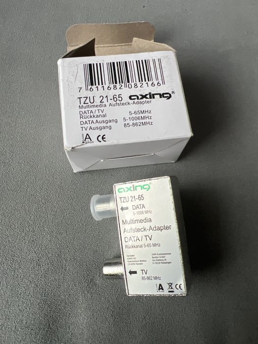 Axing TZU 21-65 rozdzielacz adapterów wtykowych do modemu kablowego#8