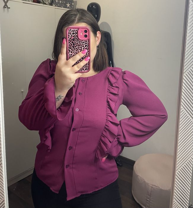 Elegancka bluzka fuksja