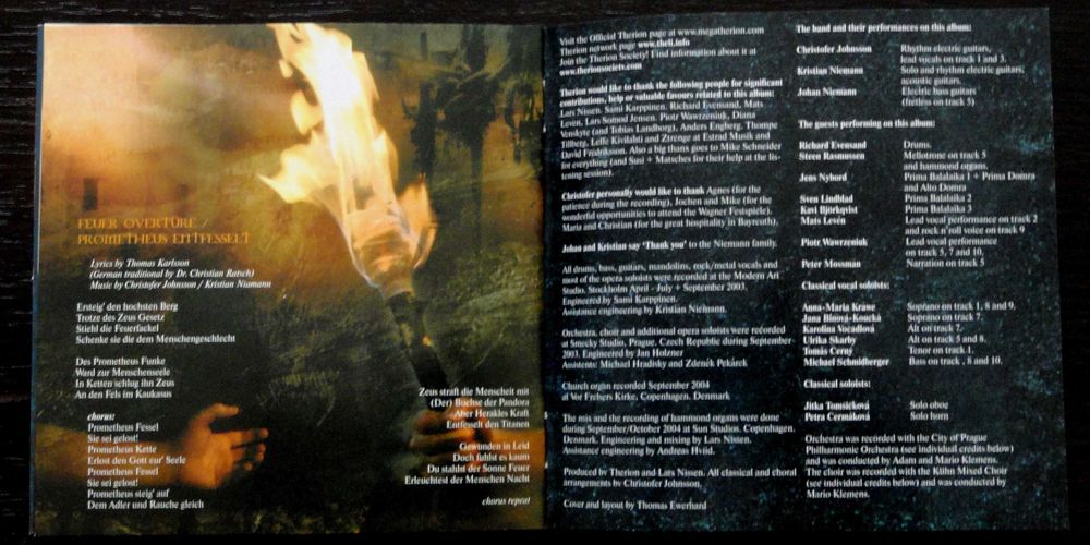 CD  Therion – Sirius B, неоффф