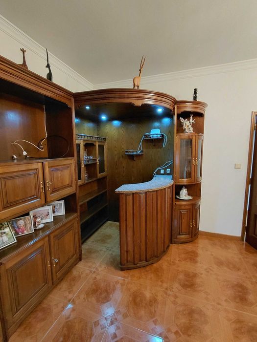 Móvel de sala Bar madeira maciça de castanho