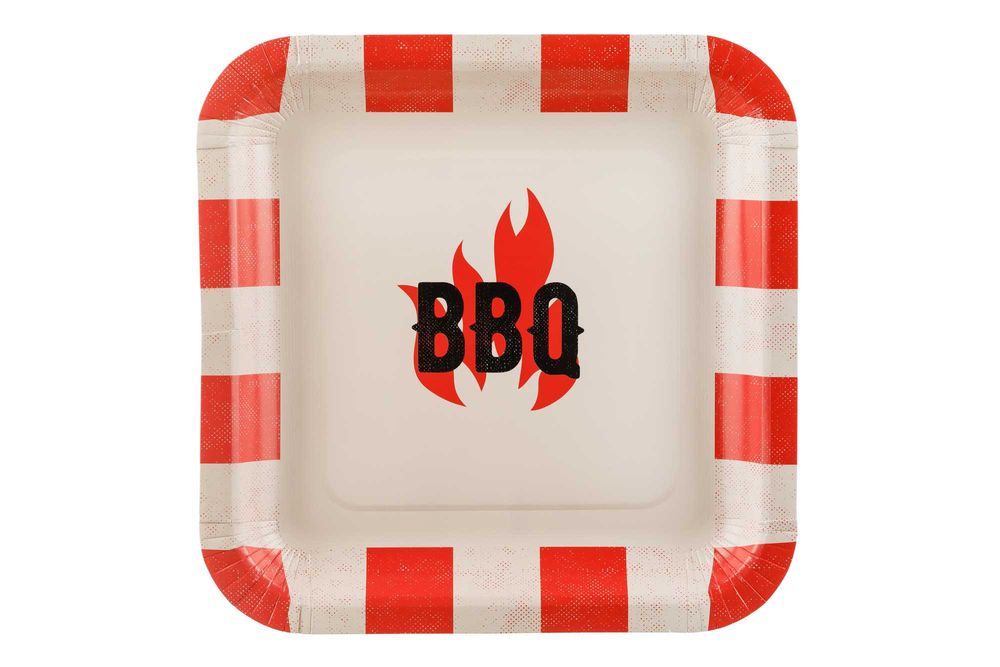 Talerzyki papierowe "Bbq" 1opak./6szt.
