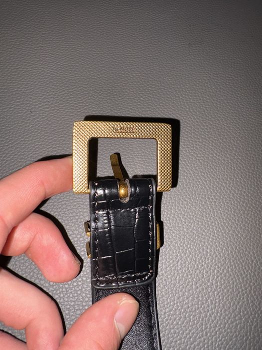 Czarny Damski Pasek YSL (Yves Saint Laurent)