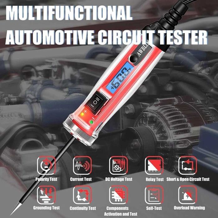 Teste de prova de circuitos automovel