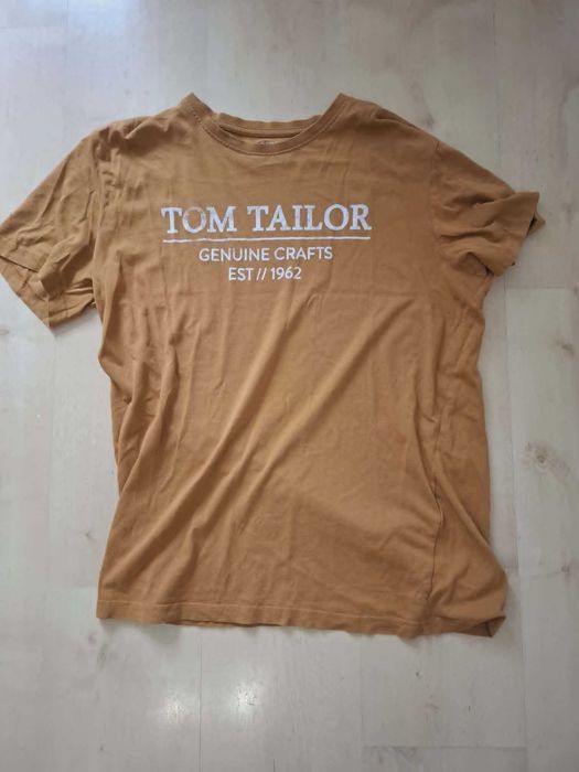 Koszulka t-shirt męski pomarańczowy Tom Tailor rozmiar L