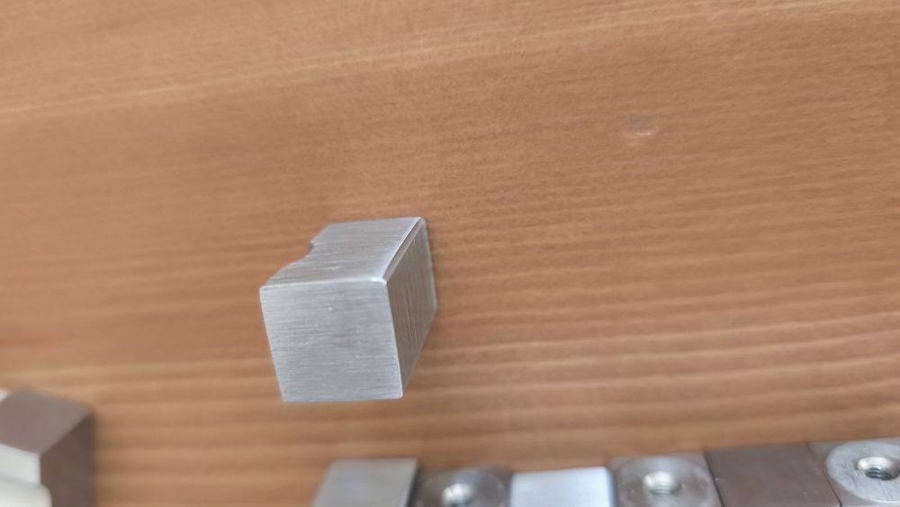 Puxadores aço inoxidável escovado