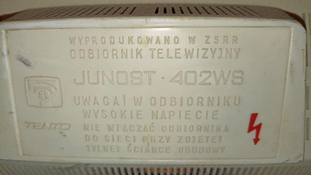 Telewizor TV junost 402ws zabytkowy radziecki ZSRR