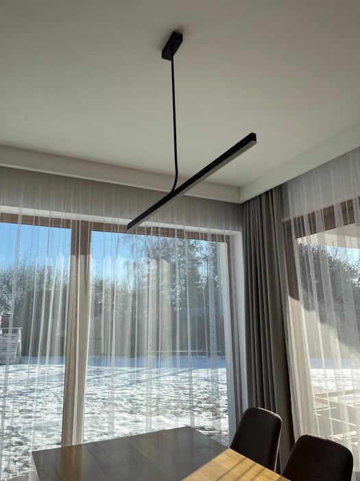 Lampa nad stół nowoczesna czarna