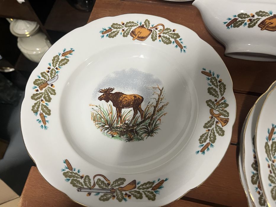 Ćmielów , serwis obiadowy , model myśliwski