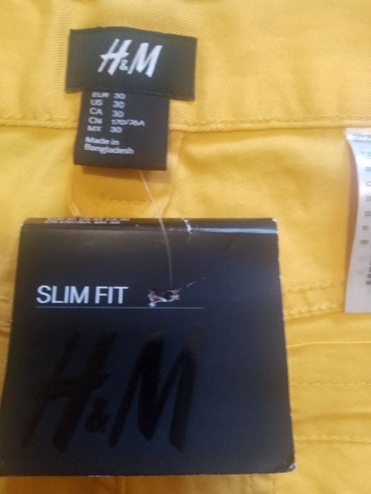 Штани жовті яркі H&M .