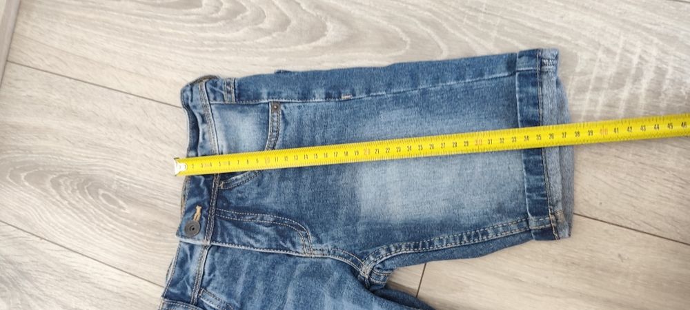 Szorty chłopięce jeansowe krótkie spodenki 128