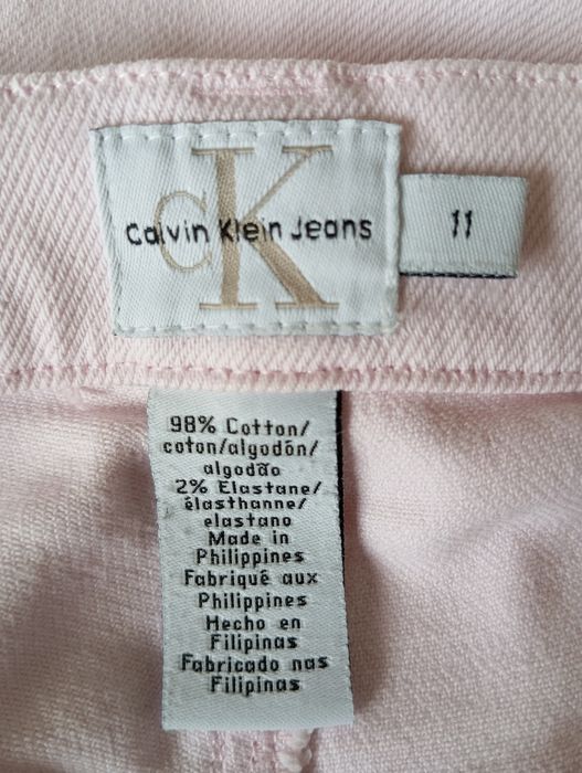 Różowe dżinsy Calvin Klein r. 40-42