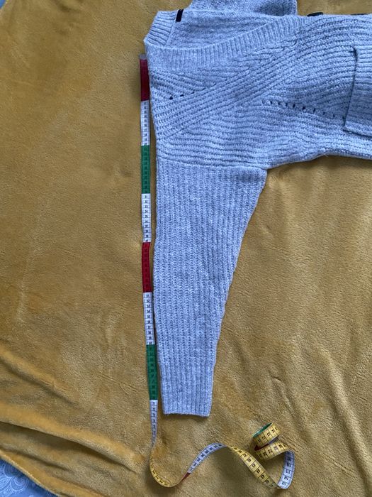 Sweter M szary rozpinany