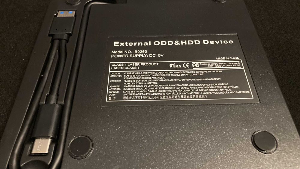 DVD Player Externo USB 3.0 e USB-C  → PORTES GRÁTIS ←