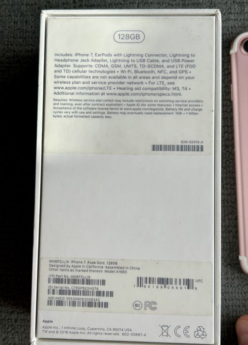 Iphone 7 128 GB  Rose gold