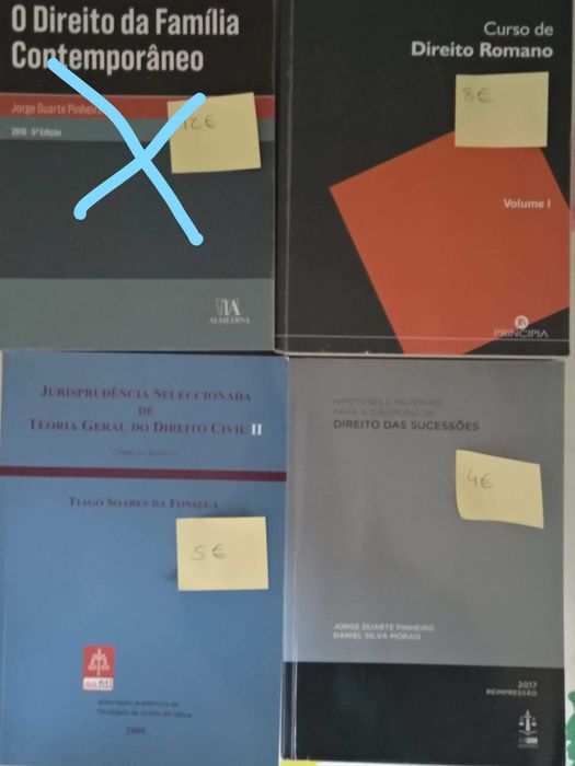 Vendo livros de Direito (como novos)