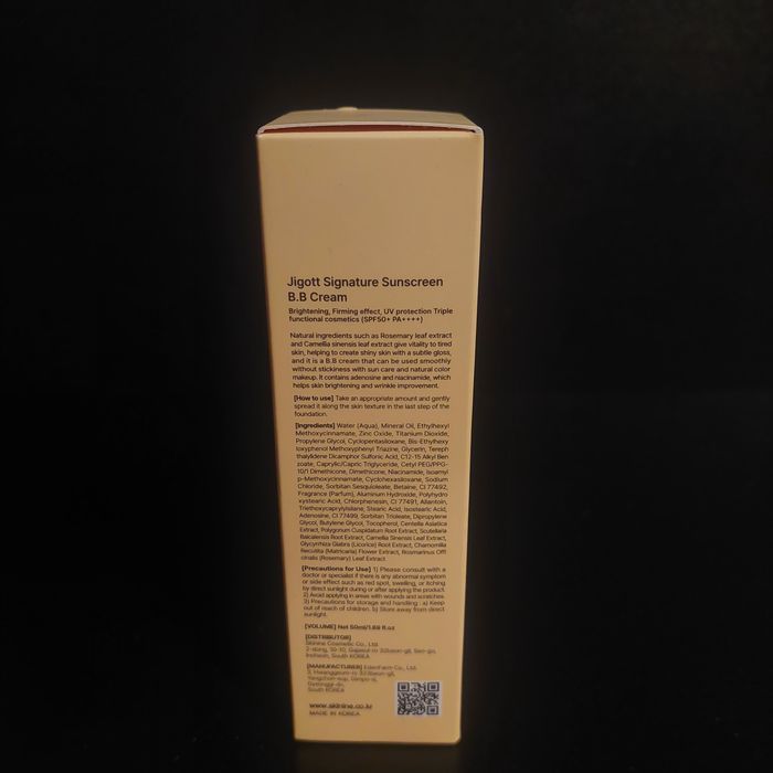 Krem BB Jigott Signature Sunscreen B.B Cream SPF 50+