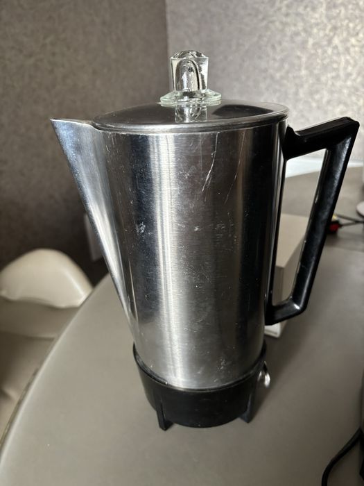 Продам новую ретро паровую кофеварку нержавейка