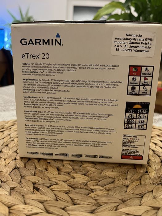Nawigacja ręczna Garmin eTrex20