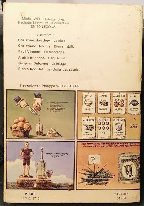 DIÉTÉTIQUE ET RÉGIMES EN 10 LEÇONS (1974, edição francesa)