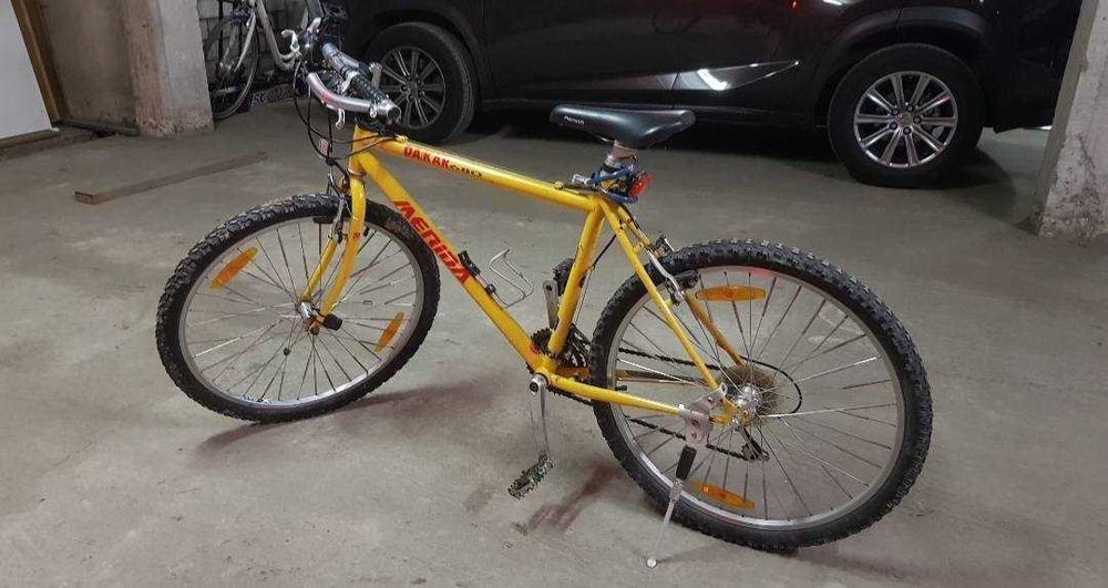 Merida MTB 26” – klasyk, sztywny widelec, V-brake, osprzęt Shimano.