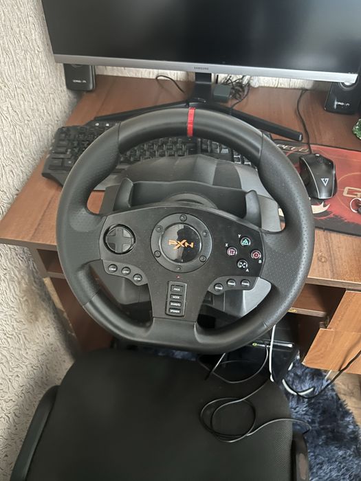 Ігровий комплект кермо та педалі PXN V900 для PC, PS3, PS4, Xbox One, Xbox Series X/S Nintendo Switch
