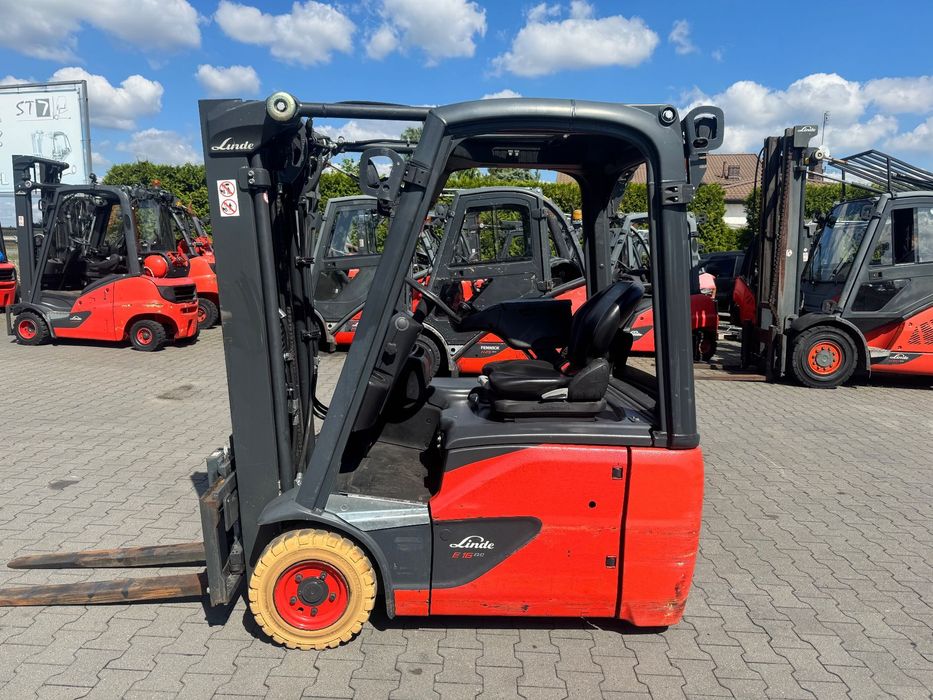 Linde Linde E16 Evo tylko 2790 mth 2020 triplex wolny skok h20 h18 toyot  Linde E16 C Evo tylko 2790mth 2020r triplex przesuw