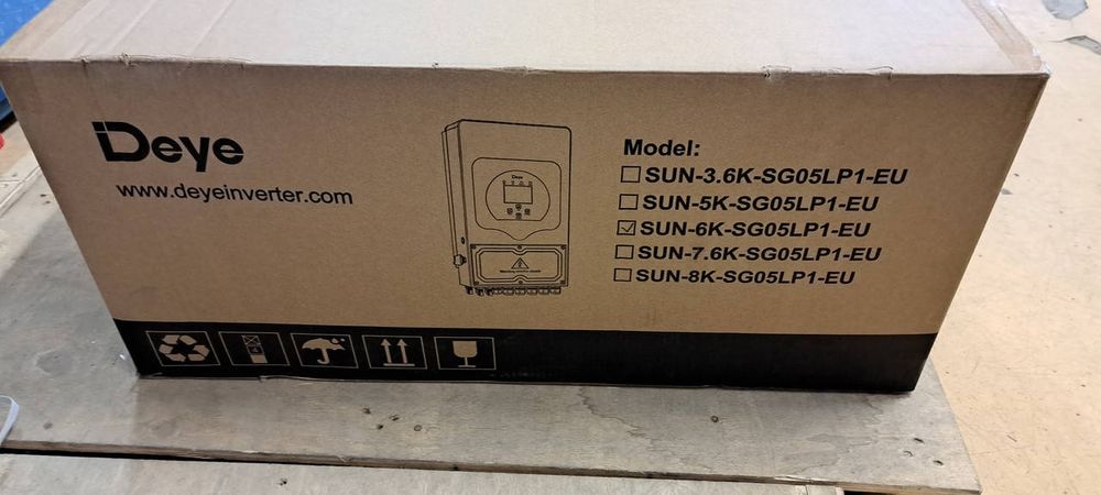 В наявності гібридний инвертор DEYE SUN-6K-SG05LP1-EU-AM2-P 6 кВт, 48