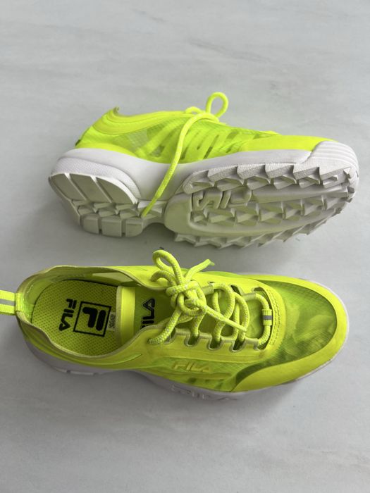 Кросівки fila neon lime