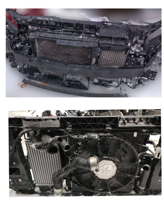 Tucson IV 4 pas przedni z chłodnicami belka Tucson IV 4 1.6 hybryda