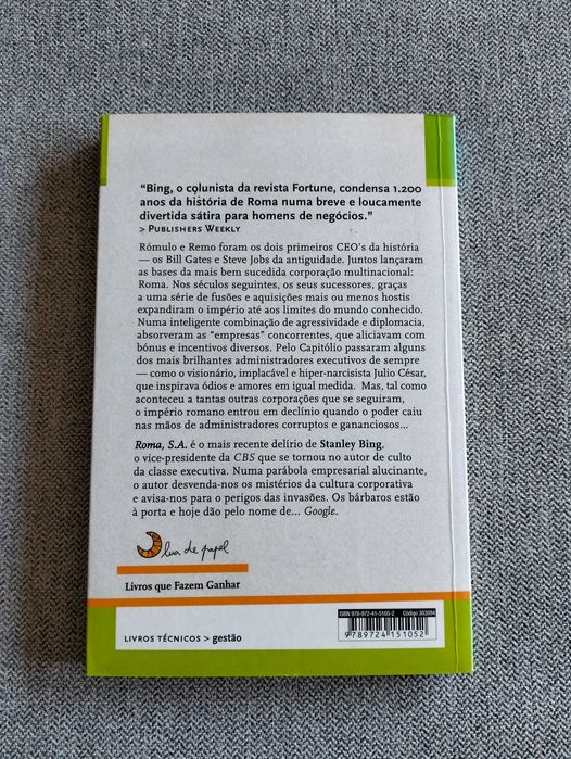 Livro "Roma S.A." de Stanley Bing