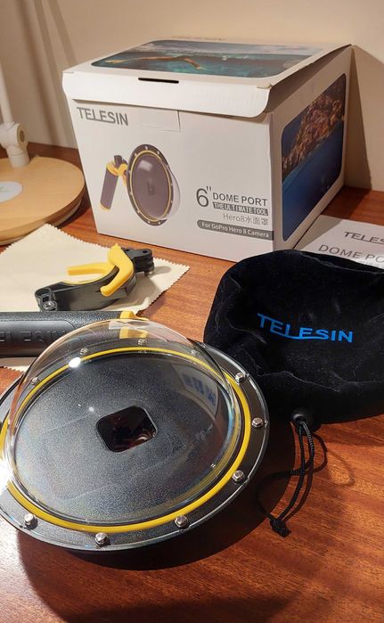 Cúpula para GoPro 8 c/todos os acessórios