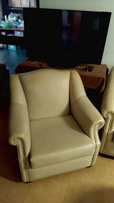 Sofá 3 lugares e 2 poltronas