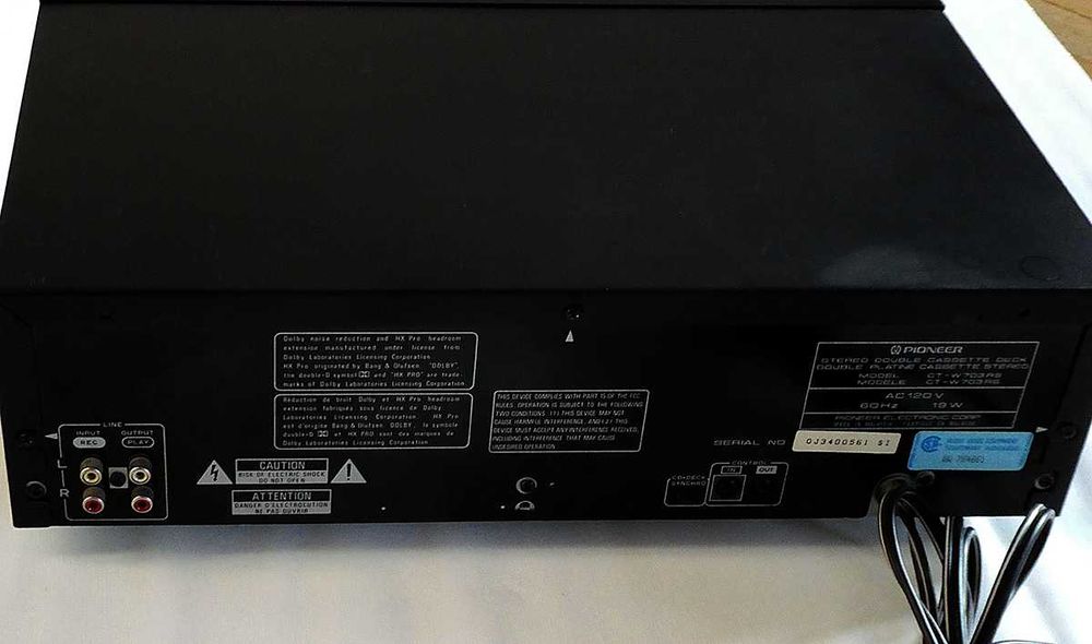 Pioneer CT-W703RS | 1. Właściciel | Dolby S | + Trafo | Mokotów