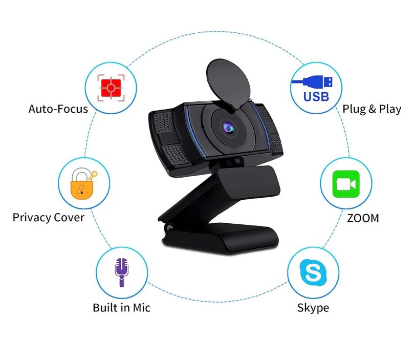 Webcam w20 auto focus 1080p