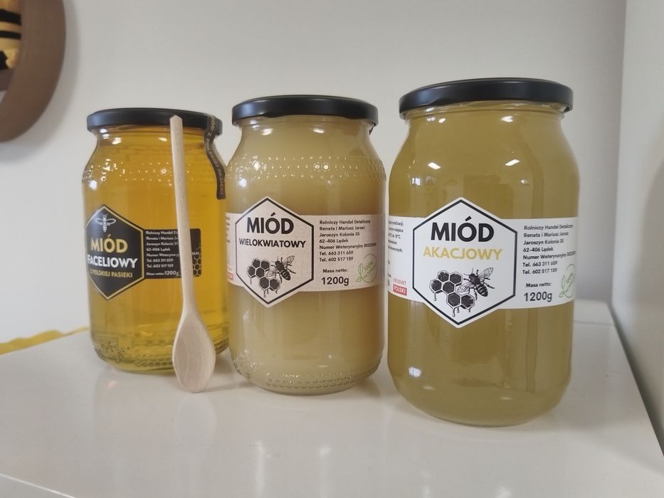 Zestaw Miodów z Własnej pasieki 1200g