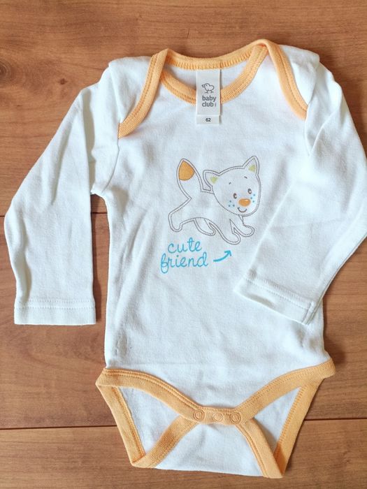 Conjunto de 5 Bodies bebé manga comprida - 3 meses (62cm)