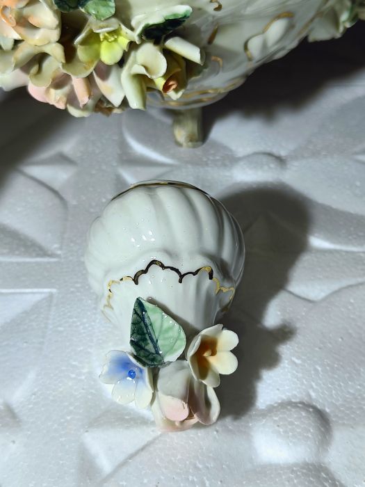 Luksusowy Żyrandol Capodimonte 6cio ramienny - Wloska porcelana 67cm