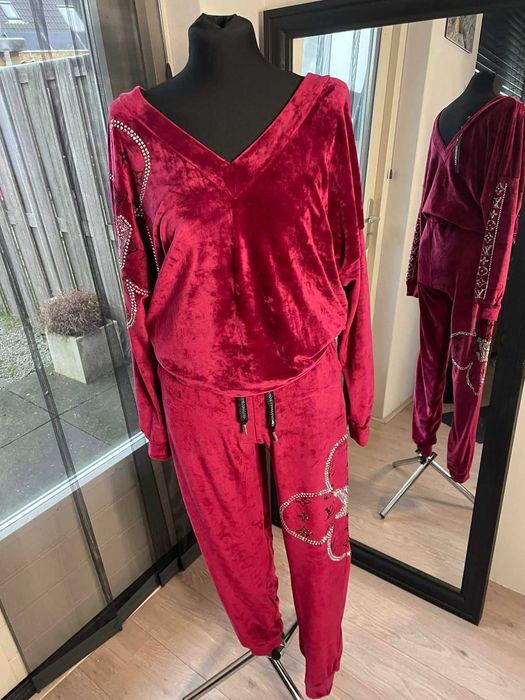 Dres welurowy wzór louis vuitton rozm 38