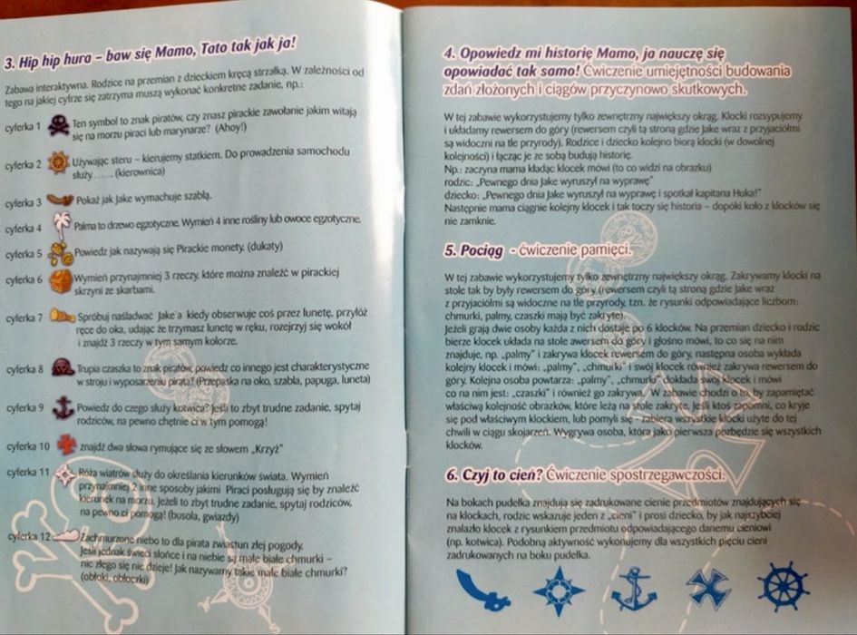 Gra planszowa puzzle pirat Jake Trefl Edu Fun