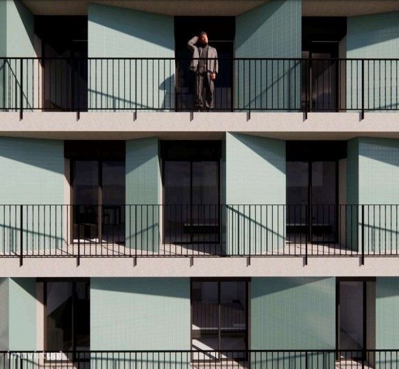 Apartamento T0 com garagem, ar condicionado e elevador
