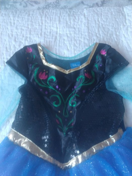 Sukienka na bal dziewczynka Kraina lodu ANNA Z ARENDEL122/128 7/8 lat