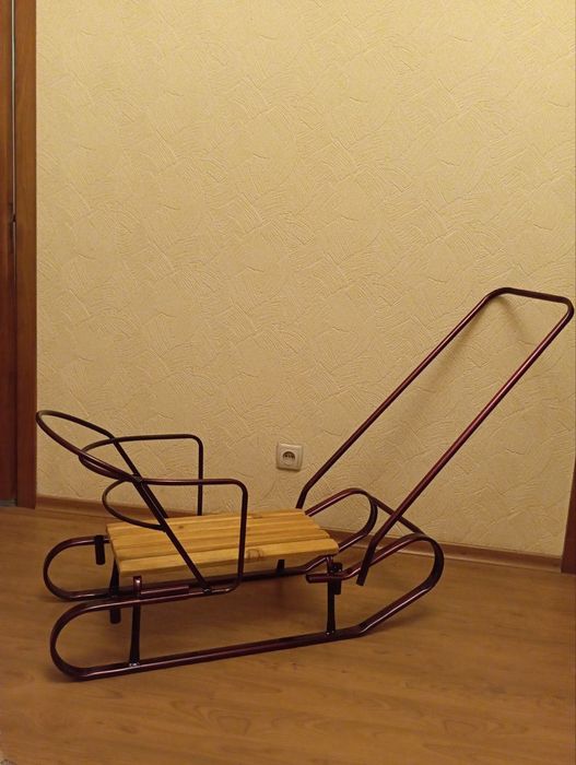 Санки, санчата дитячі, саночки з батьківською ручкою