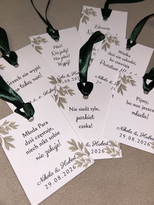 Zawieszki na alkohol butelkowa zieleń