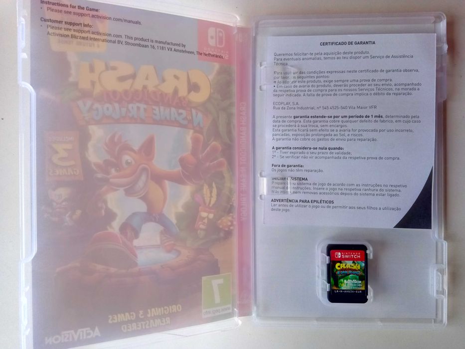 Crash Bandicoot: N. Sane Trilogy - Nintendo Switch - Game - Shipped Within 24 Hours64740454316930121