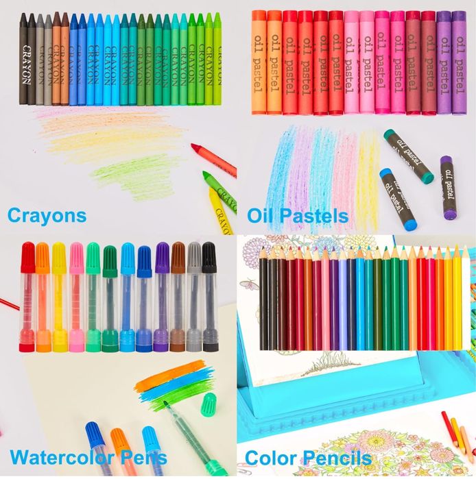 KINSPORY Zestaw artystyczny dla dzieci 290 sztuk