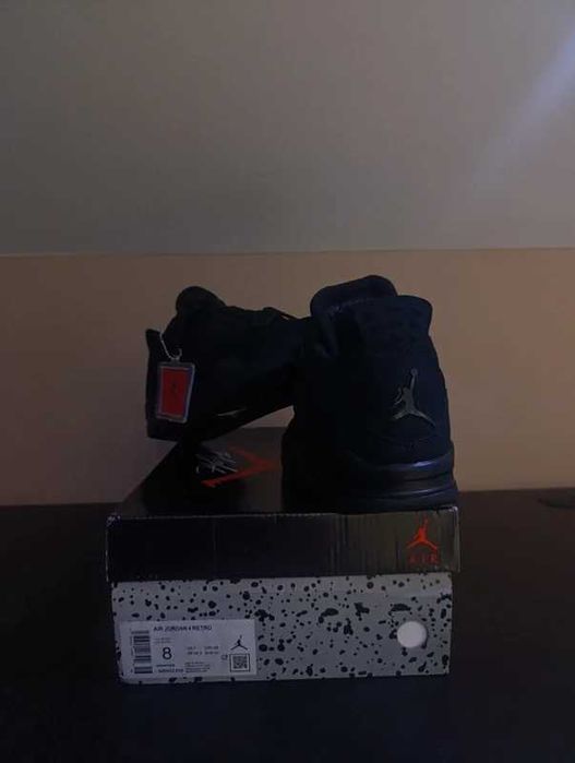 Jordan 4 Retro Black Cat R.46