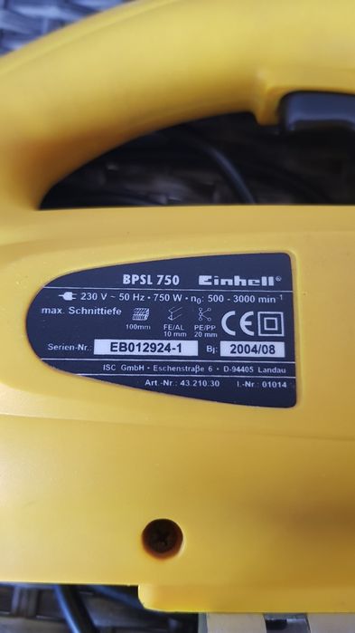 Електрична лобзикова пила,електролобзик Einhell BPSL750